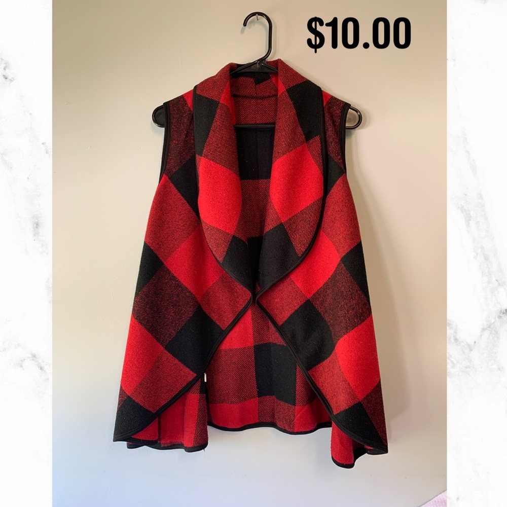 Red/Black Checkered Vest